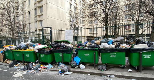 Paris : éboueurs et égoutiers entament une grève illimitée
