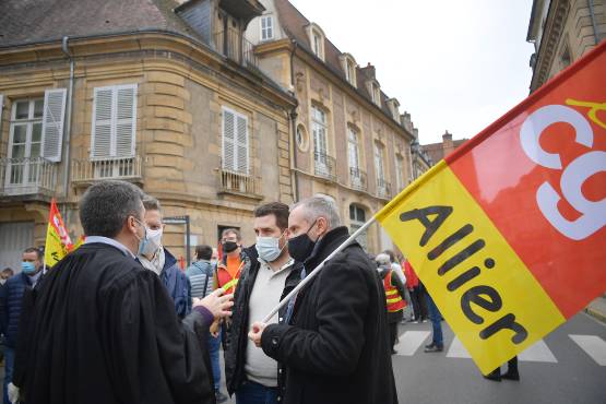 Un délégué CGT convoqué par la justice à Moulins