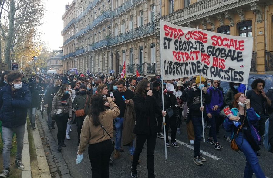 Toulouse : des manifestations en ordre dispersé contre la précarité et l&rsquo;offensive sécuritaire